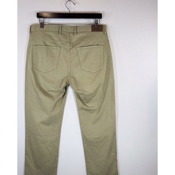 Peter Millar Mens Pants Khaki Chino Straight Crown Performance Stretch Golf 33x2 - Picture 7 of 10